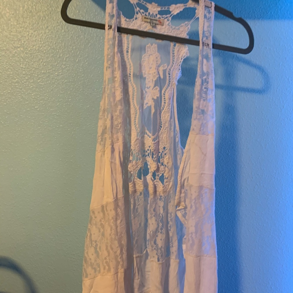 White Lace Cardigan One Size